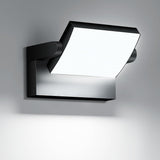 Outdoor Wall Sconces 350 ° Adjustable Black Wall Lights 6000K Modern Security Commercial Exterior Wall Mount Fixture Waterproof 1 Pack