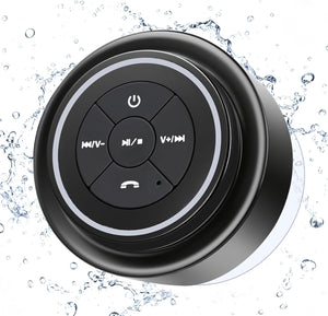 Bluetooth Shower Speaker, Portable Bluetooth Speakers, IP67 Waterproof Speaker with Suction Cup, Floating, Crystal Sound