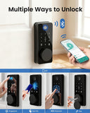 Smart Lock, Fingerprint Keyless Entry Door Lock App Control, Electronic Touchscreen Keypad, Auto Locking, IP54 Waterproof, Easy Install Digital Deadbolt for Front Door