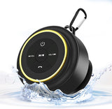 Bluetooth Shower Speaker with Carabiner, Portable Bluetooth Speakers with Suction Cup, IP67 Waterproof, Wireless, Floating, for Camping Beach Travel
